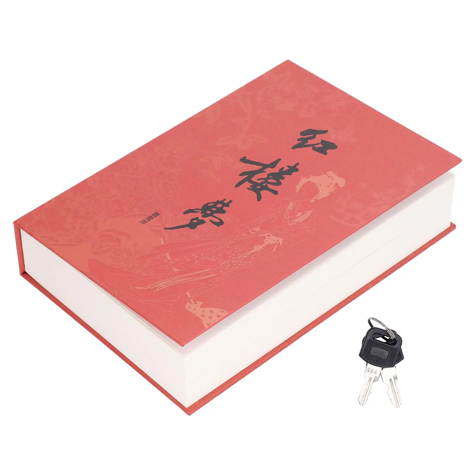 Sturdy Versatile Key Lock Book Case with Item Storage for Travel