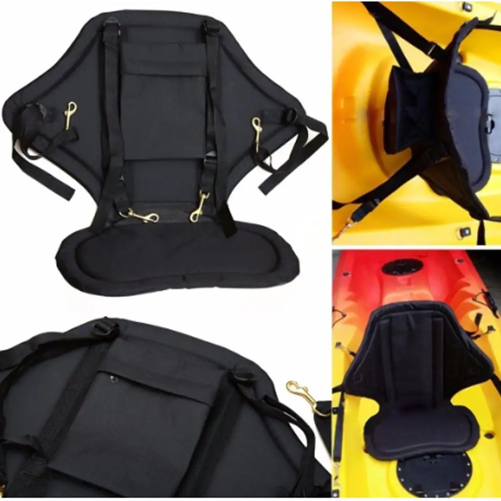 Boat Canoe Cushion Kayak Seat Adjustable Nylon Backrest Support for Kids Comfort on Water Adventures