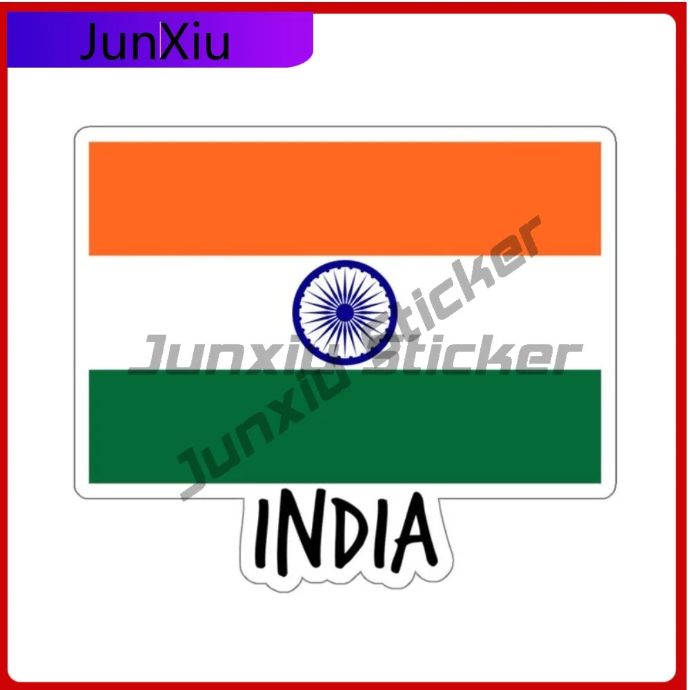 

India Flag Travel Sticker National Pride Souvenir Indian Independence Day Gift Passport Decoration For Car Bicycle Skateboard