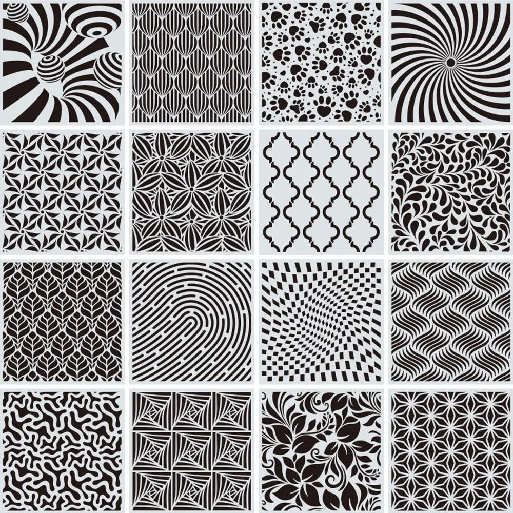 Geometric Mandala Stencils Painting Template for Floor Decor