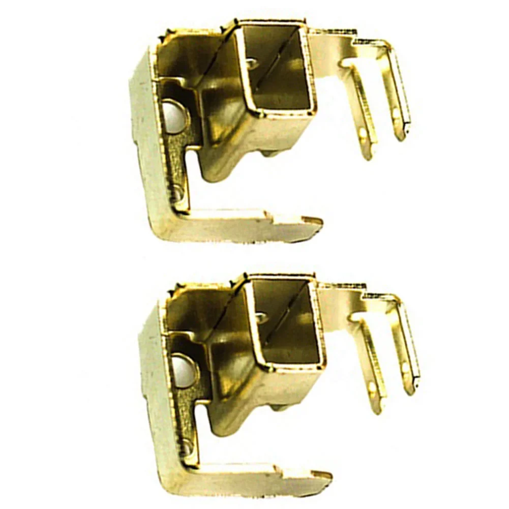 2pcs 앵글 그라인더 부품 Bosch GWS6-100 용 카본 브러쉬 홀더 세트 24x15x18mm 골드 전동 공구 부품 액세서리