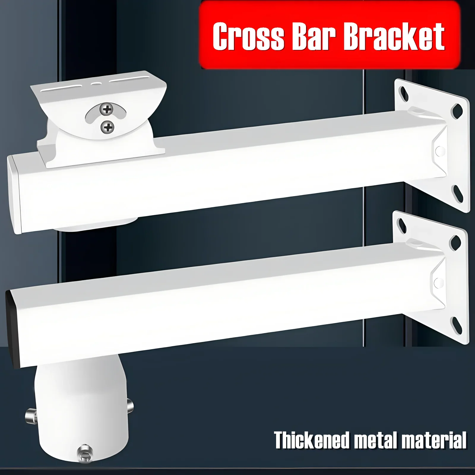 

30cm/60cm Long Arm Cross Bar Bracket 360° Adjustable Duckbill Head Universal Camera Wall Mounting Bracket for Security Camera