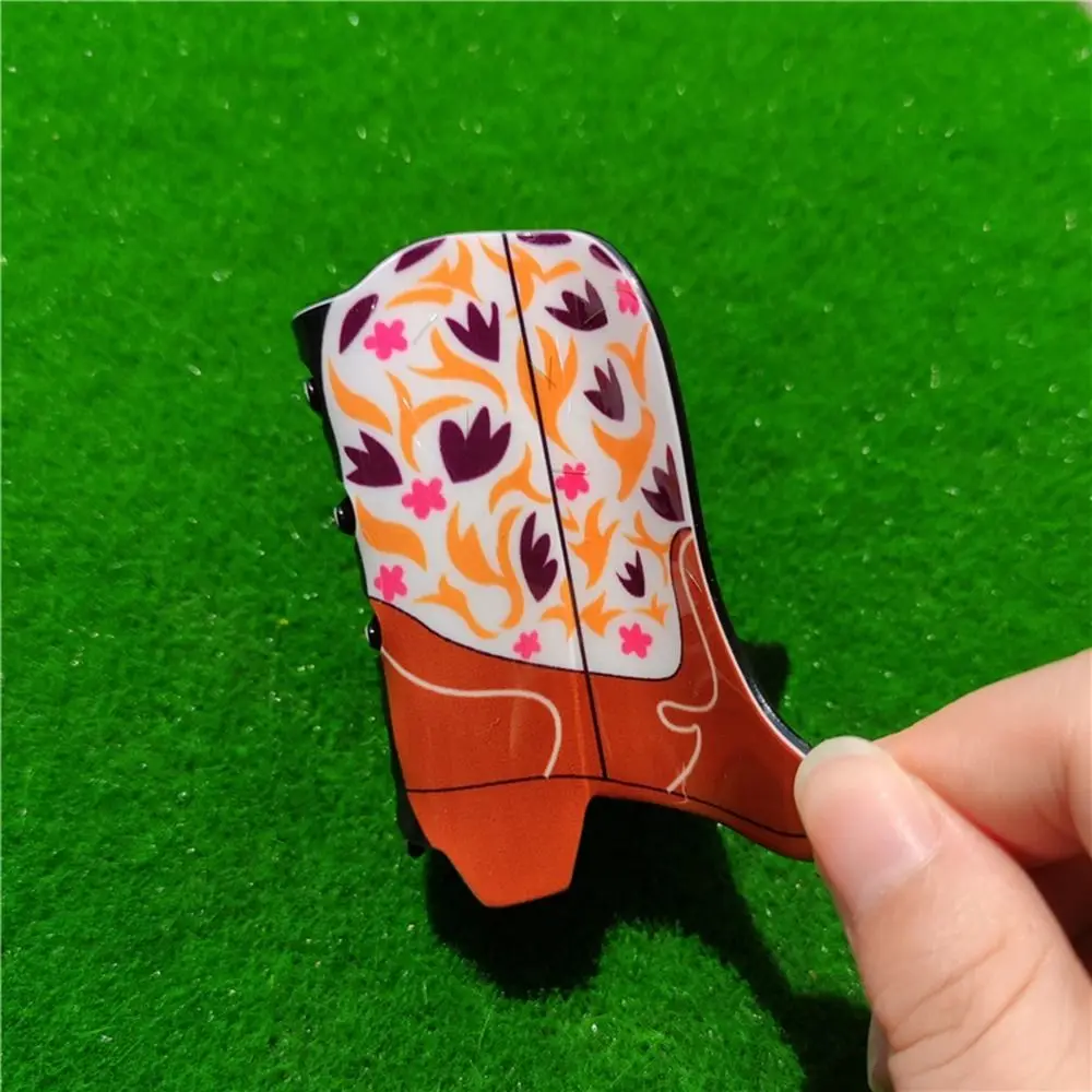 Shape Cowboy Boots Tongue Flower Lips Star Hair Claw Korean Style Headwear Cowboy Hat Grab Clip Female Hair Accessories