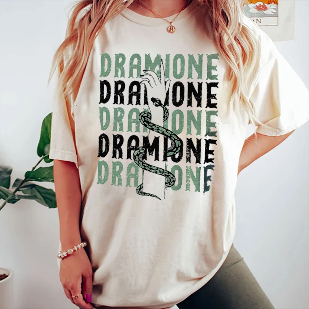 

Malfoy Manor Granger T Shirt Bookish Dramione Graphic Printed tShirt Streetwear Women Casual Leisure Loose Fit Top Tee Summer