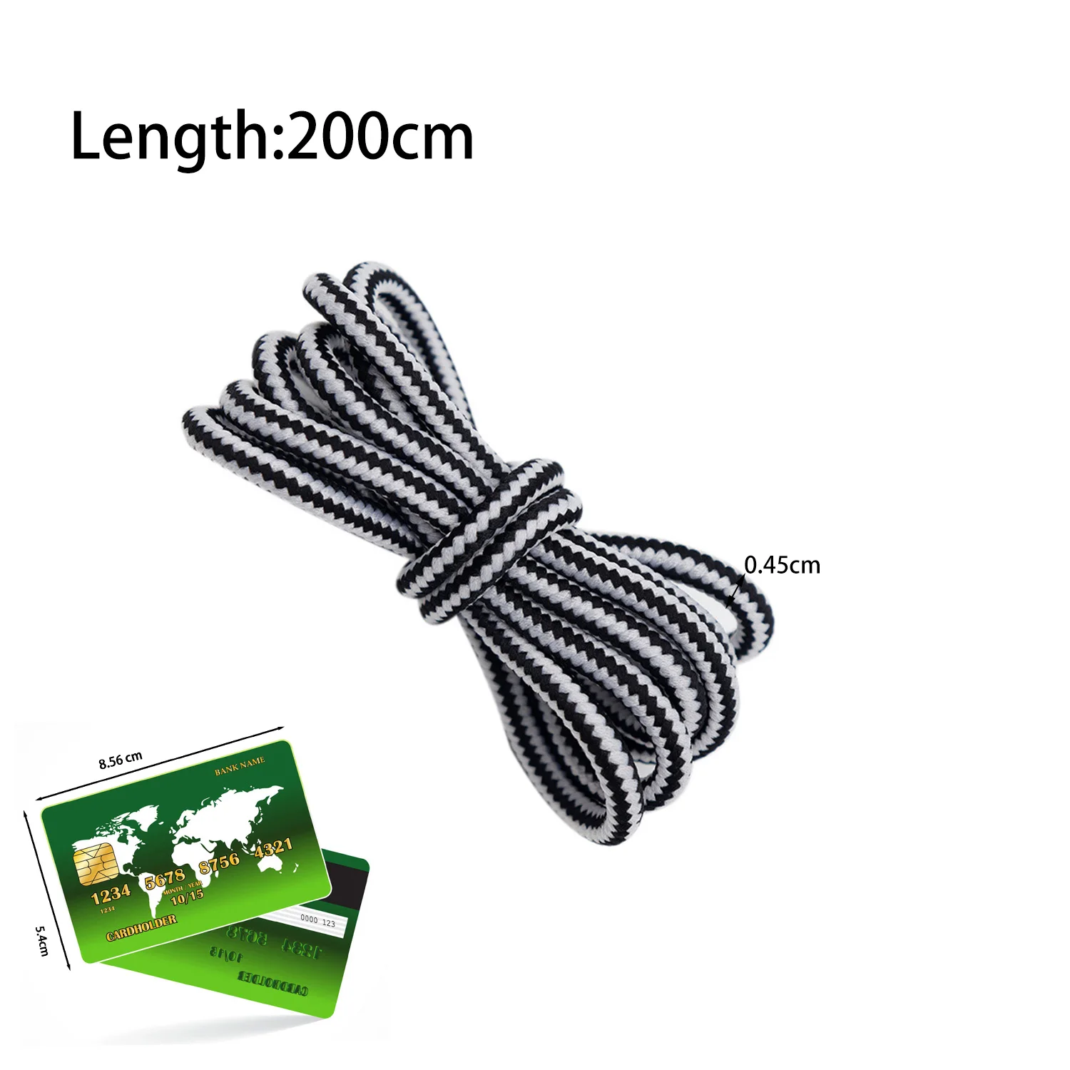 Lacets Ronds pour Chaussures de Bain, 200cm, Haut, Marche en Plein Air, Randonnée