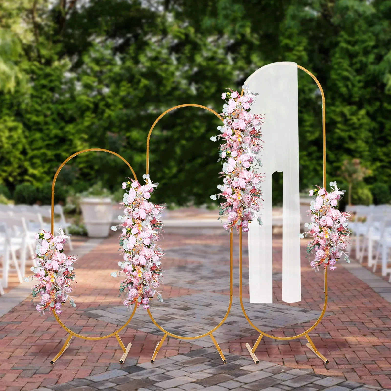 Arch Backdrop Stands Wedding Party Balloon Arched Backdrop Stands Steel Oval Kit Metal Arch Backdrop Stands Wedding Balloon