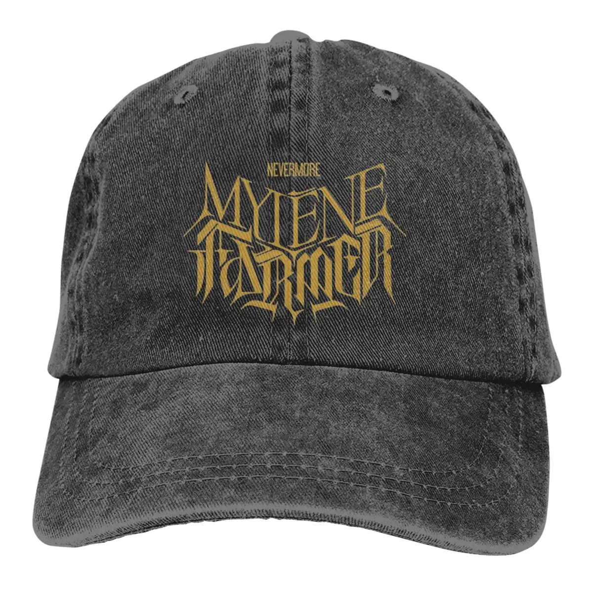 Mylene Farmer 2023 Logo Accessories Unisex Trucker Hat Distressed Cotton Hats Cap Retro Outdoor Activities Headwear