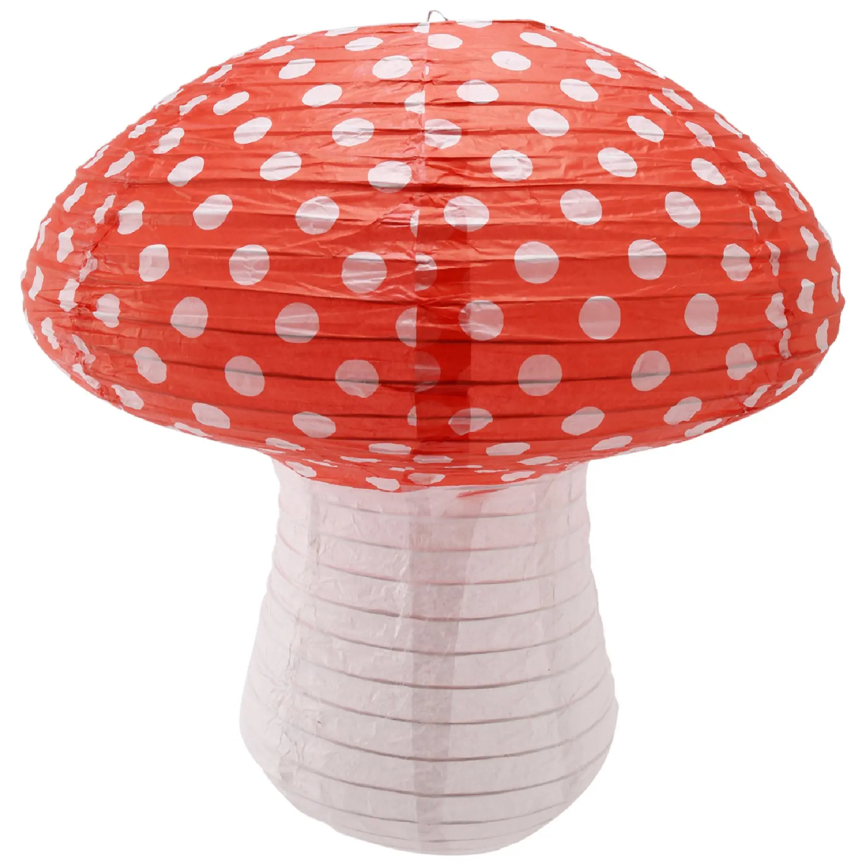 Mushroom Shaped Paper Lanterns for Forest Jungle Wonderland Theme Birthday Party Decor Hanging 3D Mushroom Decoration L