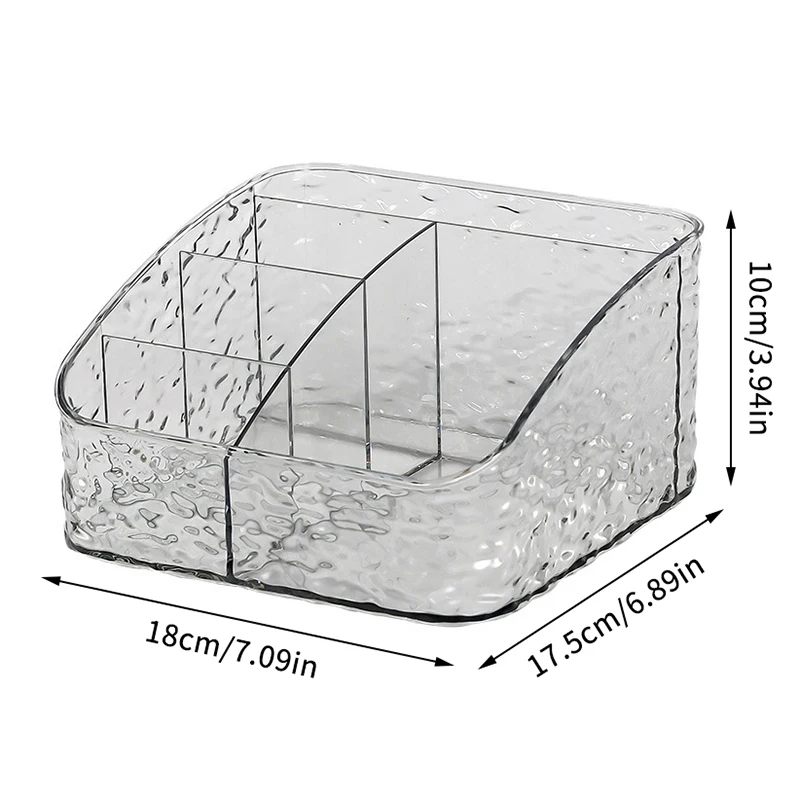 Clear Acrylic Makeup Brush Holder Desk Cosmetic Organizer Lipstick Storage Box Nail Polish Display Stand Rack Jewelry Case