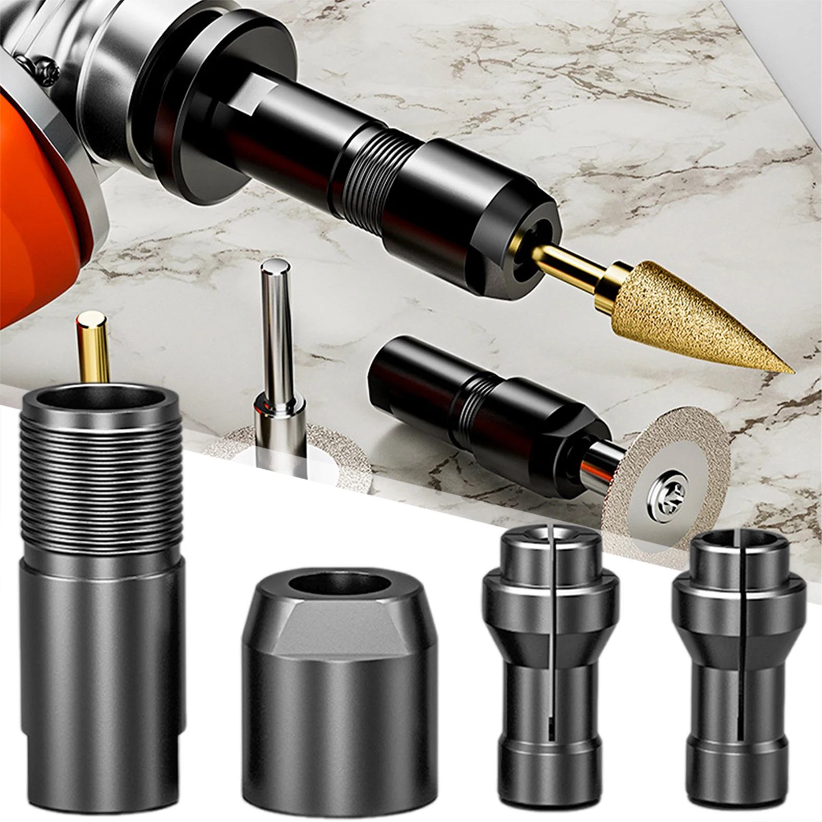 

Модифицированный адаптер для угловой шлифовальной машины Многофункциональная угловая шлифовальная машина 6/3 мм для адаптера прямой шлифовальной машины с резьбой M10