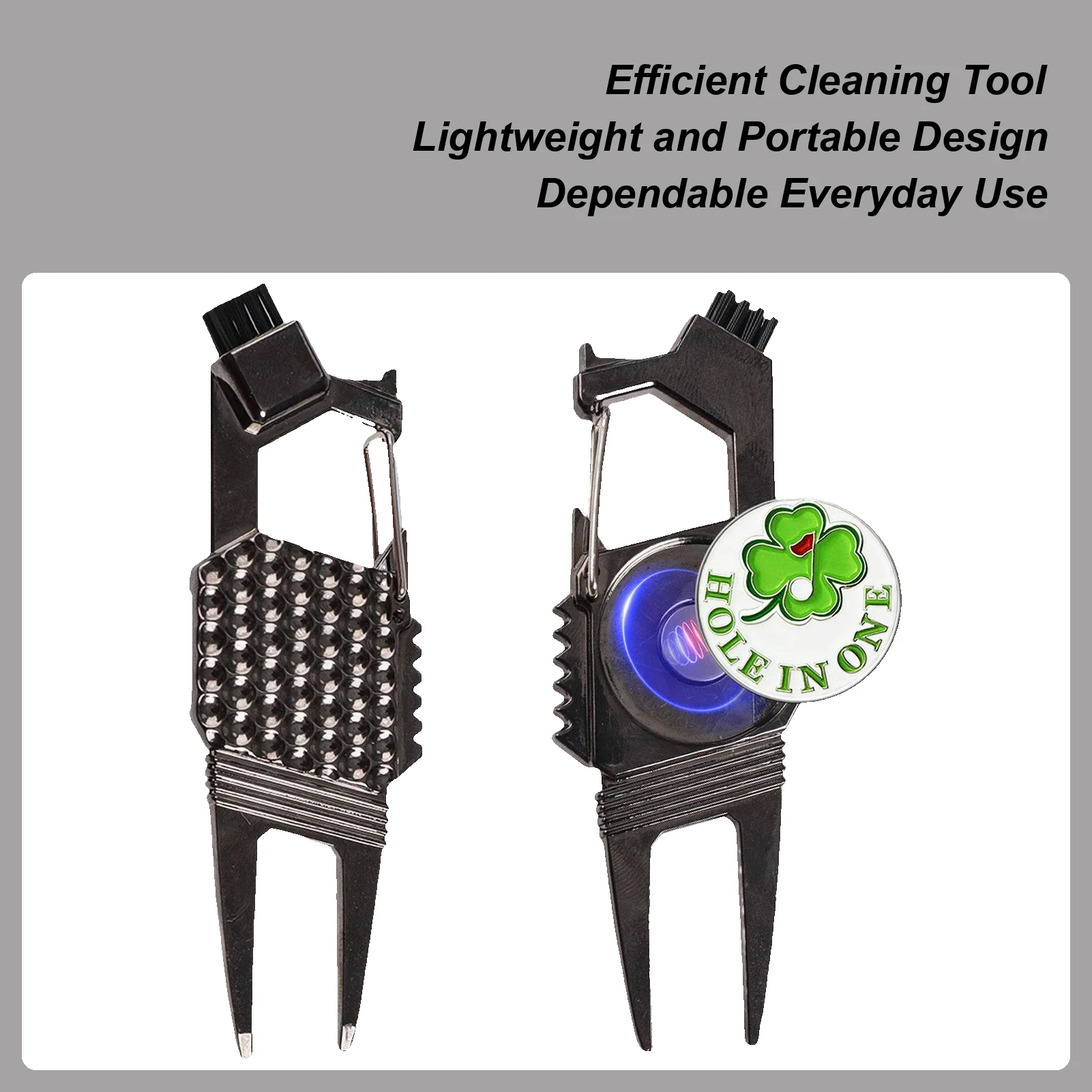 

Мяч-маркер Divot Tool Golf Divot Tools Pitch Groove Cleaner Аксессуары для гольфа Легкий гаджет для игроков в гольф Открывалка для бутылок пива