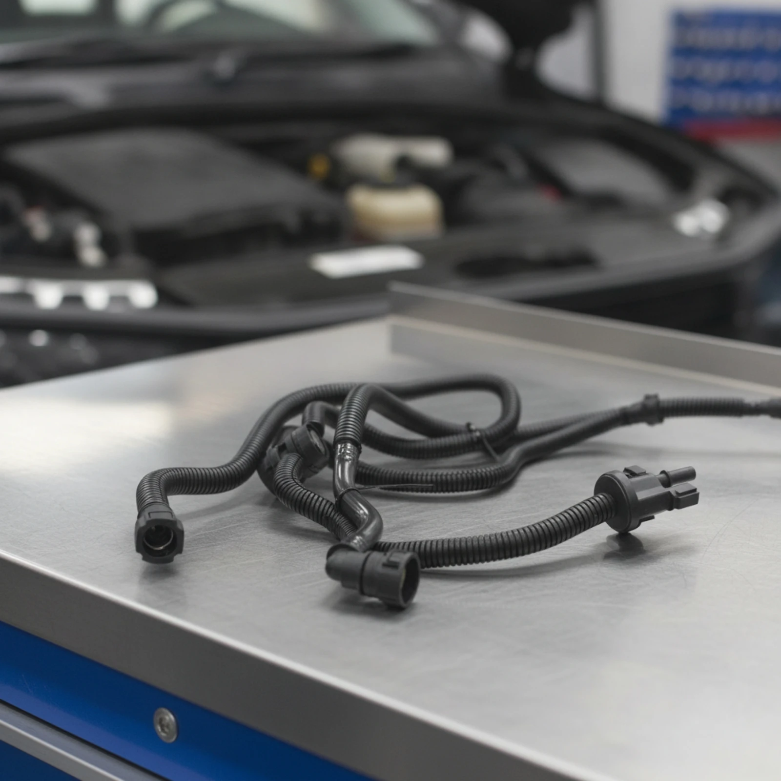 Evaporative Emissions Purge Solenoid Hose Assembly Compatible Evaporative Emissions Hose with Solenoid Valve Automotive Molded