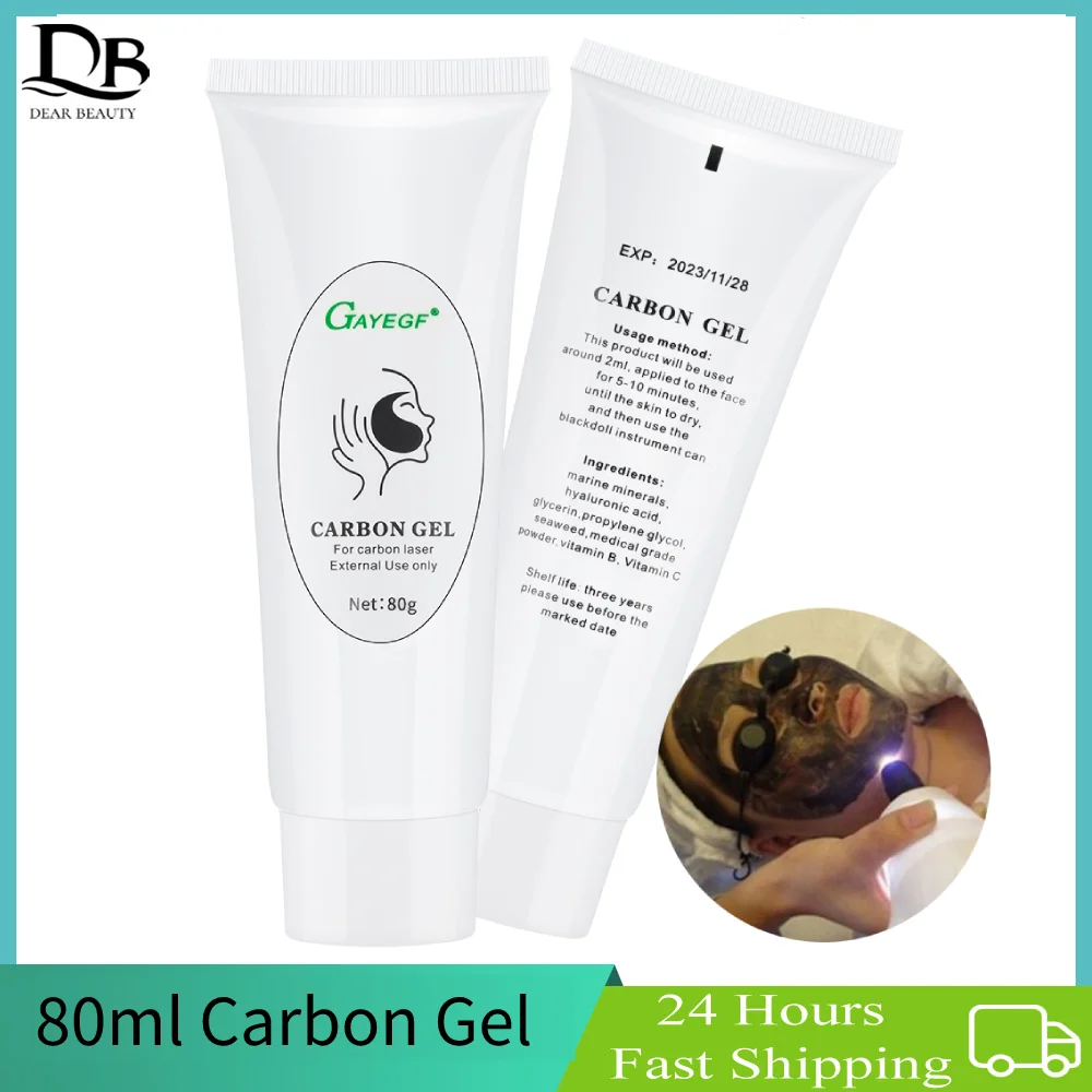 New Carbon Gel Deep Cleaning Moisturizing Black Face Cream For Laser Skin Rejuvenation Removal Blackhead Whitening Skin Care