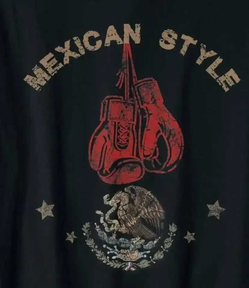 

Fashion Mexican Style Vintage Boxing Great Gift T-Shirt 100% Cotton O-Neck Summer Short Sleeve Casual Mens T-shirt Size S-3XL