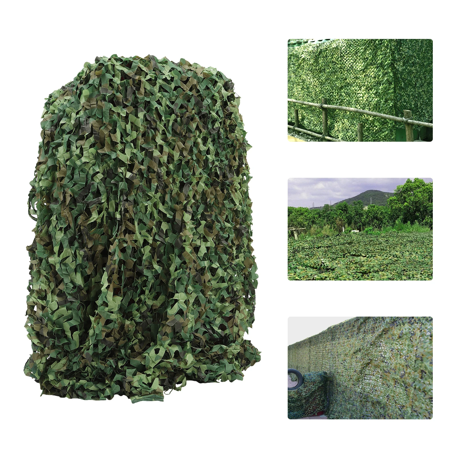 3Mx5M Reinforced Hunting Military Camouflage Nets Woodland Army training Camo Netting Car Covers Shade Camping Sun Shelter