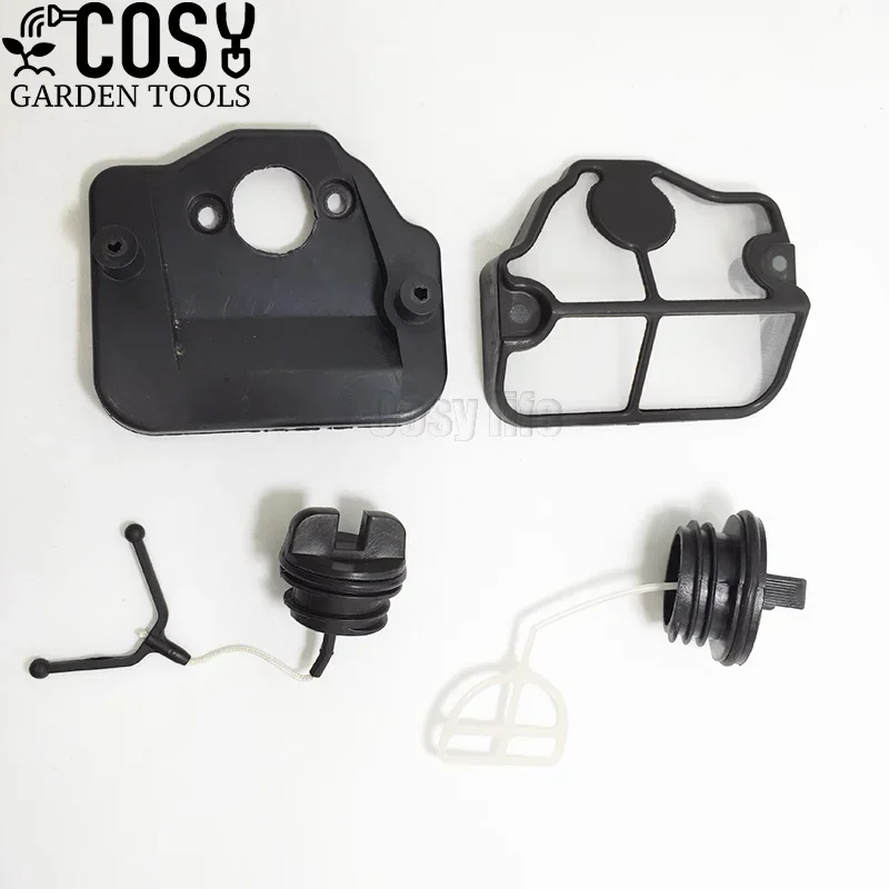 Kit de filtro de ar para tampa de óleo de combustível de gás para Husqvarna 36 41 136 137 141 142 Motosserra Equipamentos elétricos Peças de ferramentas