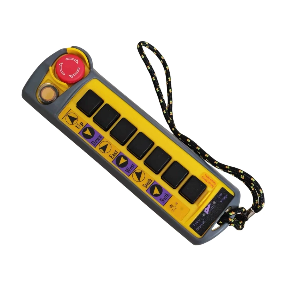 1PC 12V ~ 380VAC 1 Speed 2 Transmitters Control Hoist Crane Radio Remote Control Push Button Switch System Controller