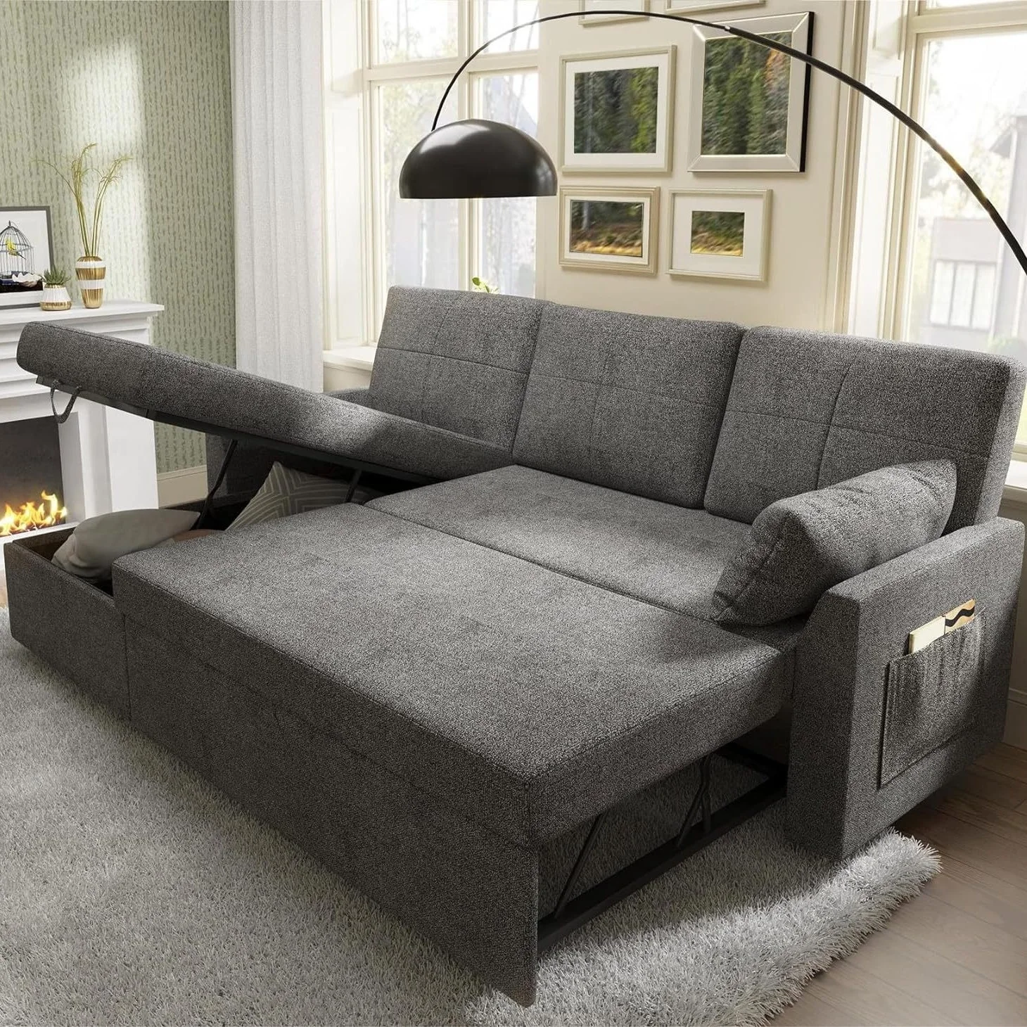 # Best-selling Cross-border Sleep Sofa Bed Small Living Rooms Multifunctional Pull-out Multi-person Combination Sofa