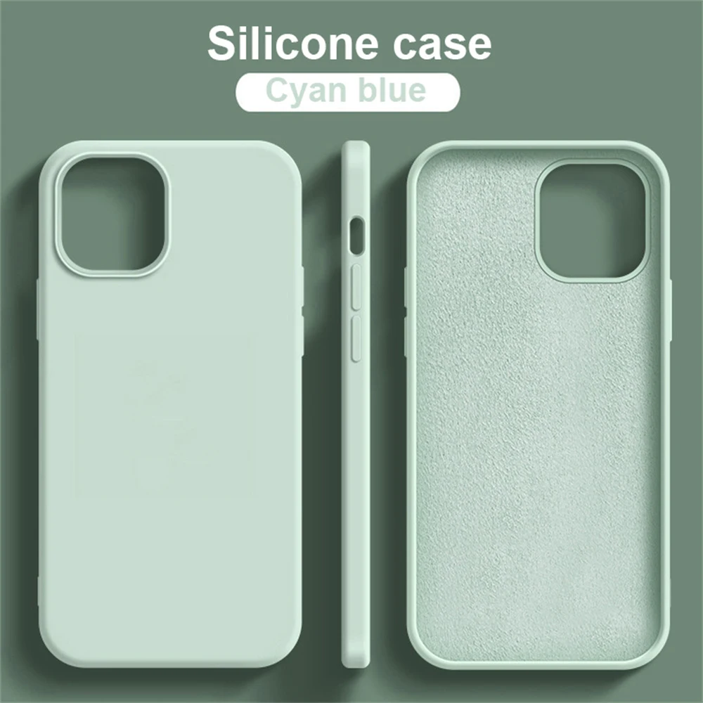 Original Handyhülle für iPhone 17, 16, 15, 11, 12, 13, 14 Pro Max, luxuriöse Flüssigsilikonhüllen für 7 8 Plus X XR, stoßfeste Softcover