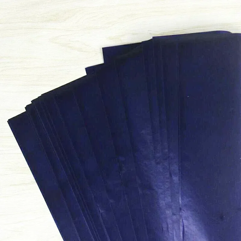 Double-sided Blue 50PCS Carbon Paper 48K Thin for Accounting Finance Drawing Tracing Transfer Office Stationery