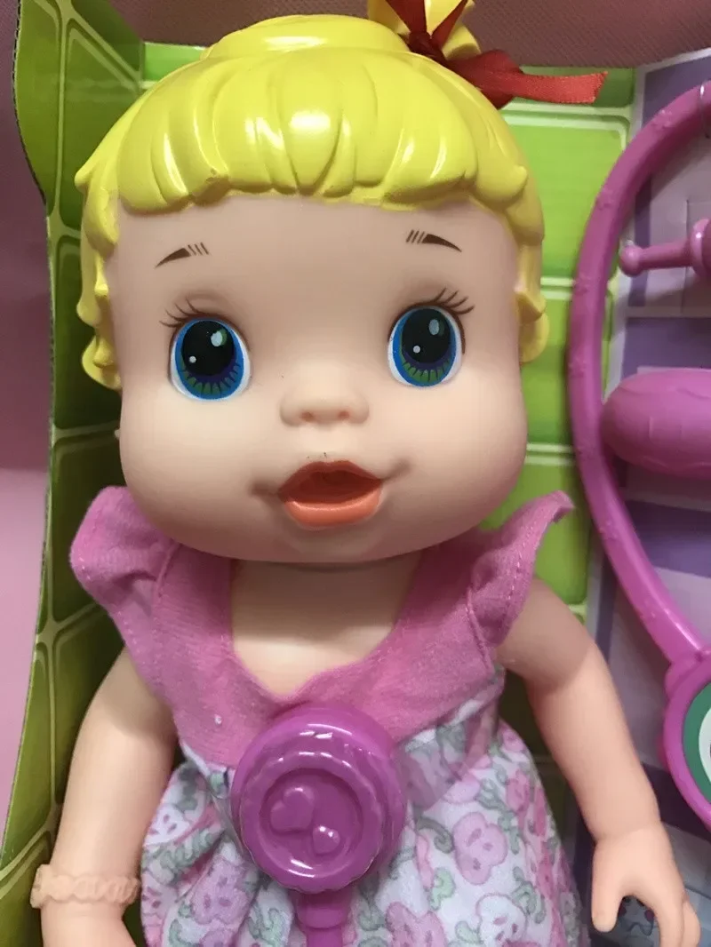 Simulatie mode 35 cm Kan Water Drinken, Kan Pee, diagnose de pop model arts Reborn Babypoppen speelhuis speelgoed meisje gift