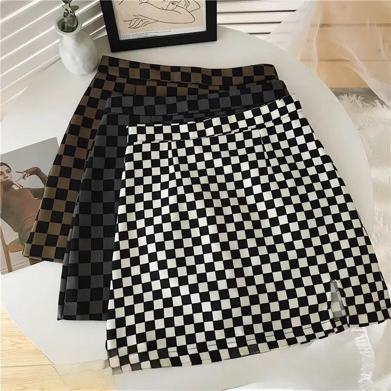

High Waist A-Line Skirt Retro Design Slimming Fit ort Skirt for Women Autumn Faion Princ Sle Polyester Fabric
