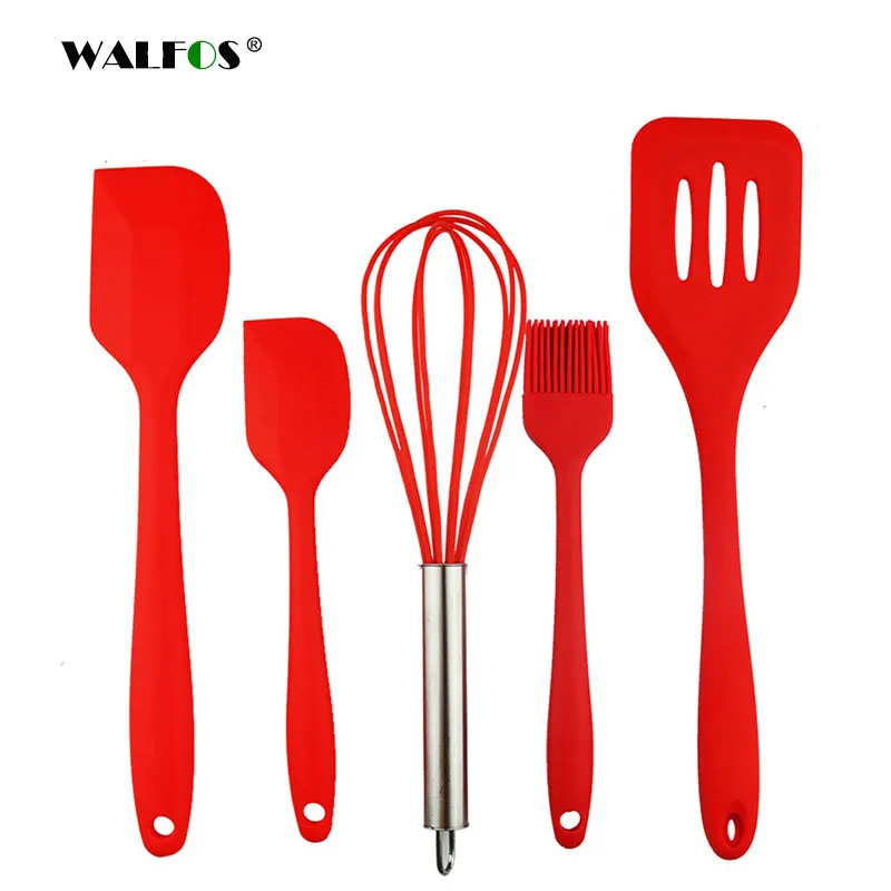 

Walfos Food grade Silicone Kitchenware set Cooking Utensils Heat Resistant Kitchen Non-Stick Cooking Utensils Kitchen Utensil