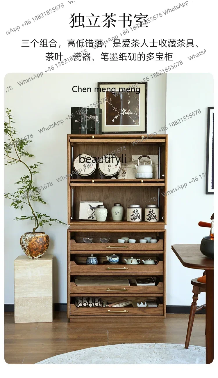 

M182 107French retro, TV cabinet, bookcase, dining side, combination, living room, balcony, tea room, locker