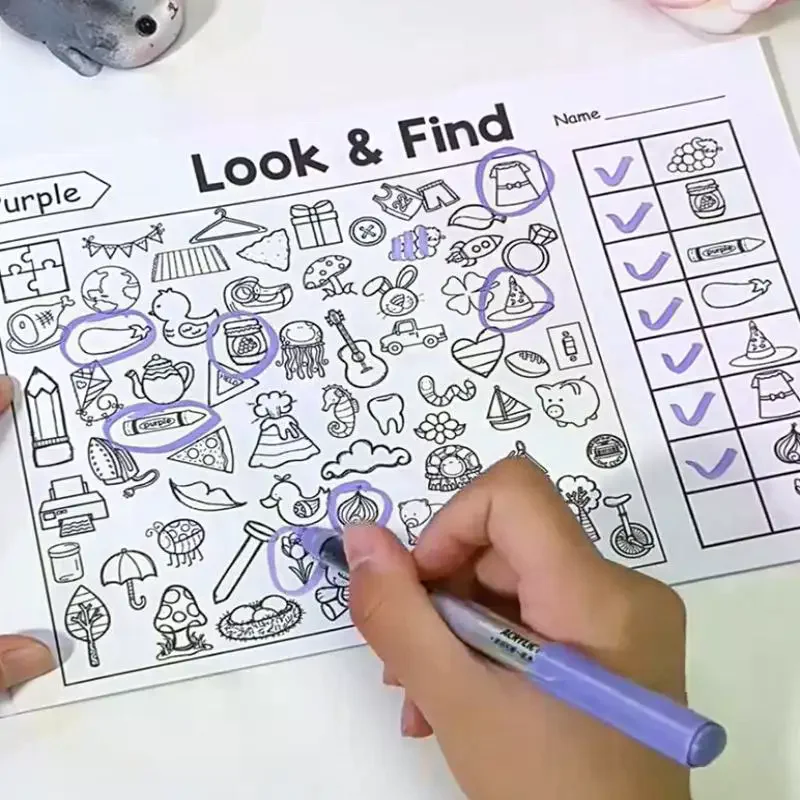 32 páginas/livro iluminação infantil colorir treinamento jogo interativo concentração de observação das crianças diversão para encontrar jogos