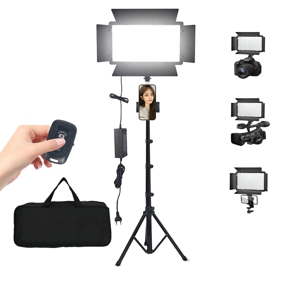 2025 Diskon Besar LED 600 Pro 40W Kit Lampu Video LED Pemotretan Foto Film 3200-5600K Lampu Video Fotografi