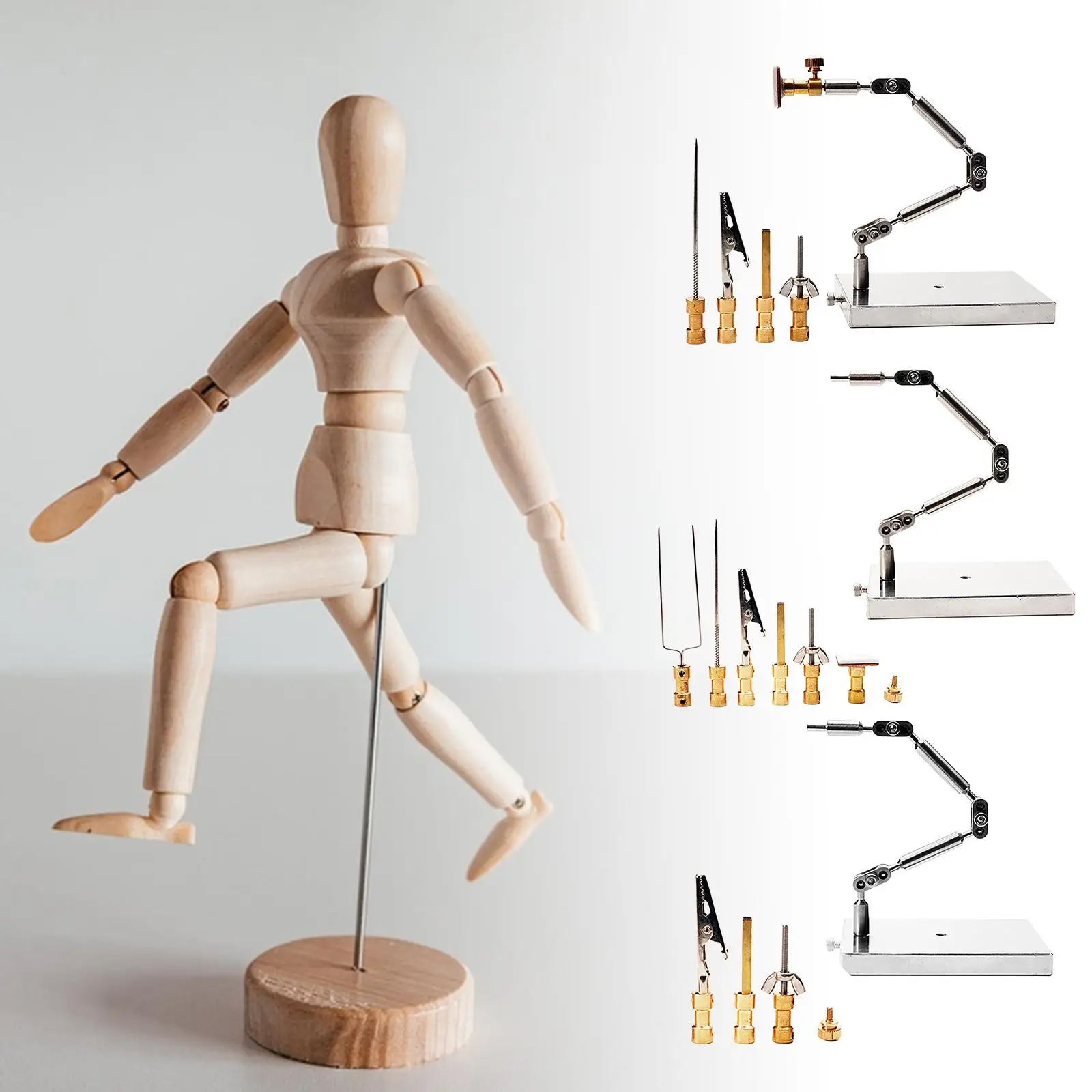 

Stop Motion Rig Home Decor Stainless Steel Rig Arm Armature Support Tool Action Figure Display Stand for Dolls Figures Studio