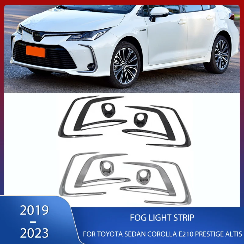 

Front Rear Bumper Fog Light Lamp Cover Trim Molding Bezel Garnish For Toyota Sedan Corolla E210 Prestige Altis 2019-2023