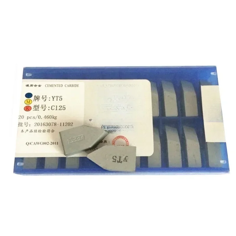 

20PCS YT5 / YT15 / YT14 / YG8 / YW1 / YW2 / YG6 C125 CNC Carbide Welding Blade Inserts Brazed Insert