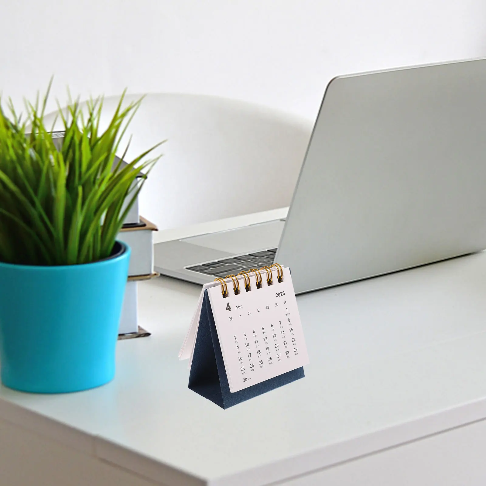 Mini calendario da tavolo da 5 pezzi, colori vivaci, piccoli calendari mensili per la casa, per ufficio, casa, stand up, stampa portatile