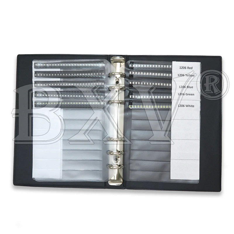 20 القيم 600 قطعة 1200 قطعة مصلحة الارصاد الجوية LED ديود عينة كتاب 0402 0603 0805 1206 أحمر أصفر أزرق أخضر أبيض الباعثة للضوء خرزة مصباح
