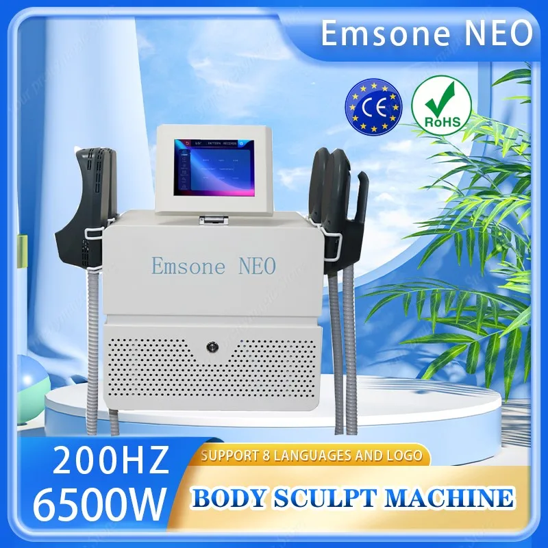 

2025 Emsone neo EMS 6500W Neo Hi-emt Muscle Sculpt Machine With 4 Handles 200HZ Pelvic Stimulation Pad Optional