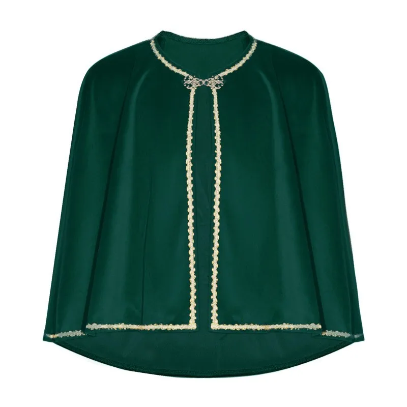 

Средневековый бархатный плащ на Хэллоуин, винтажный сценический костюм для косплея, детский костюм для взрослых, родителей и детей, халат без железа