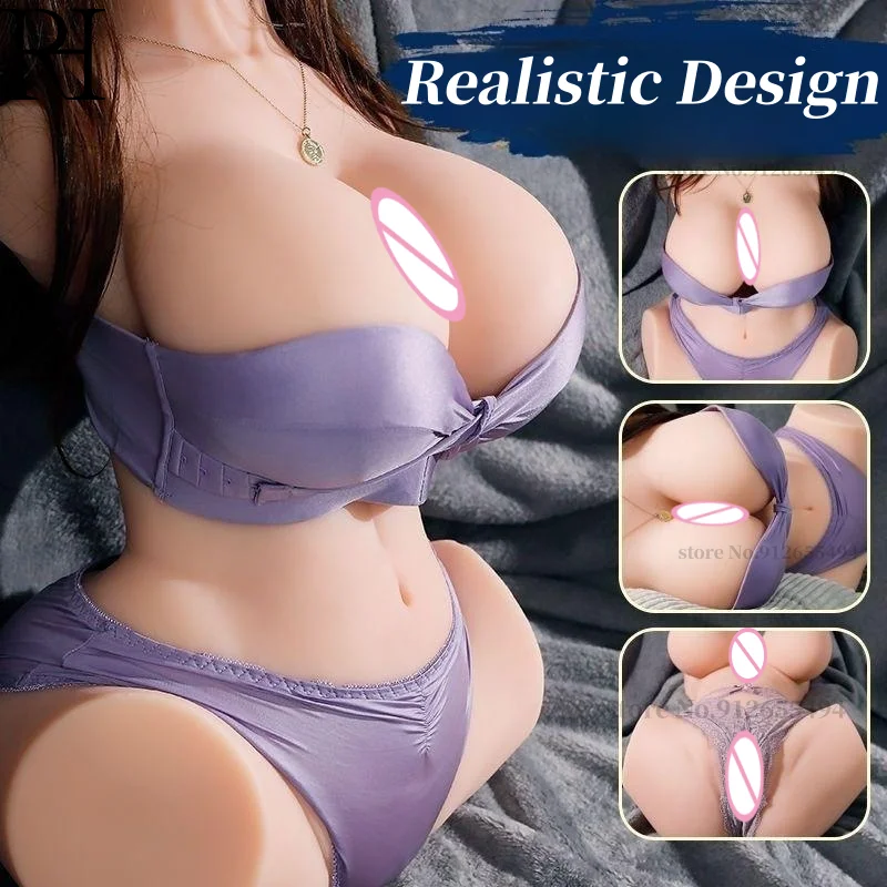 RH Vagina Male Masturbators Sex Half Body Women/Girl Big Breasts Ass Anus For Men Realistic Love Sex Doll Toys With Heater Adult