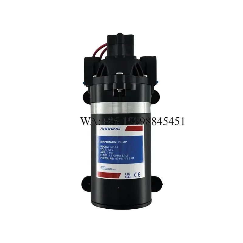 WMWMNU for RANKING 80PSI DC Mini High Pressure 5.5LPM Self Priming Diaphragm Cleaner Water Pump 12v for Greenhouse Spray