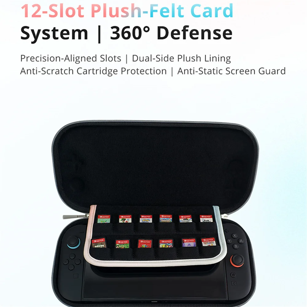 Para switch2 saco de armazenamento à prova de choque caso de armazenamento saco de console de jogo com acessórios de armazenamento de cassete