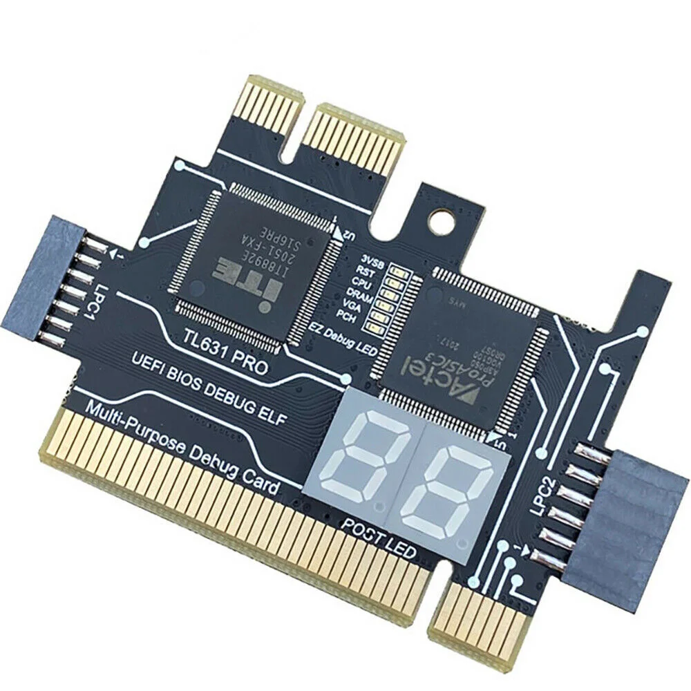 Imagem -02 - Pro Analisador de Diagnóstico de Placa Mãe Multifuncional Desktop Laptop Lpc-debug Cartão Postal Pci Pci-e Mini Pci-e Tl631