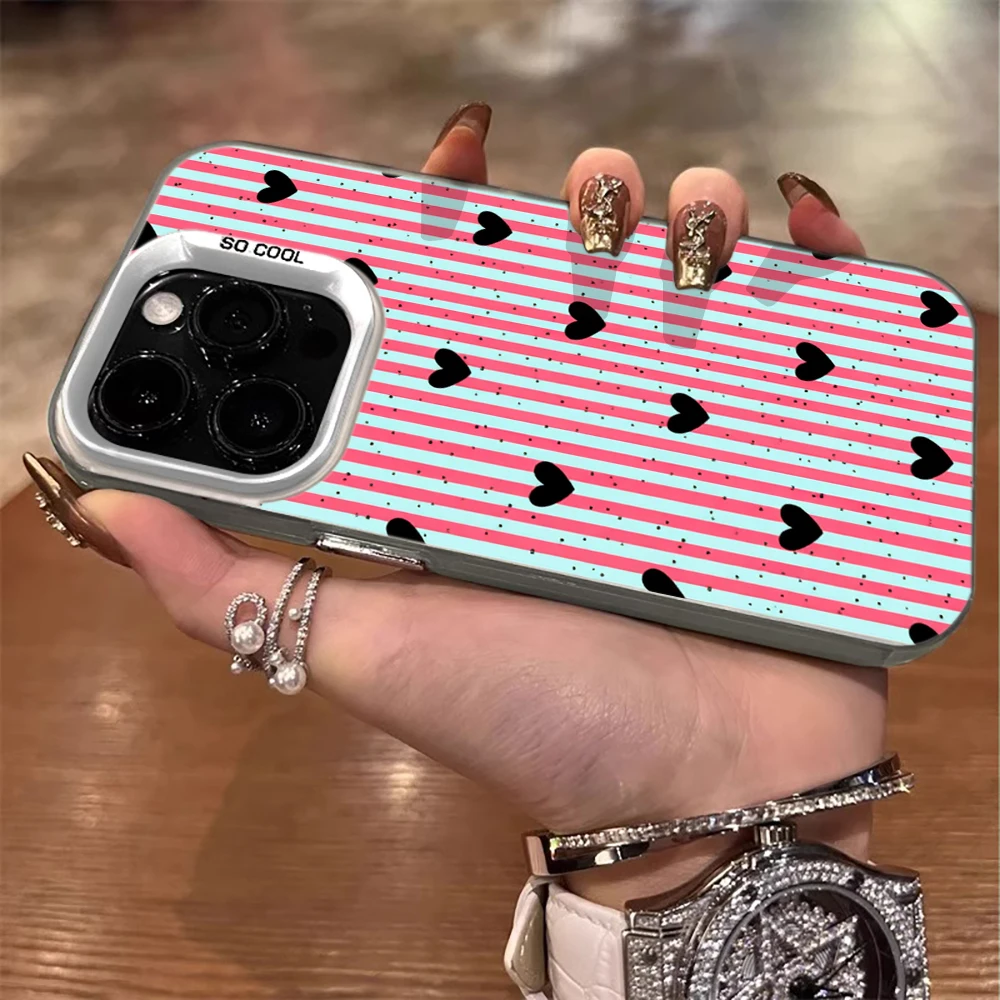 Für Xiaomi Redmi 17 Pro Max Hüllen Für Redmi Note 12 14 15 Minimalistische Streifen-Herzen-Handyhülle 13T 14T 15T Pro 11 Lite 5G Funda – Detail 1