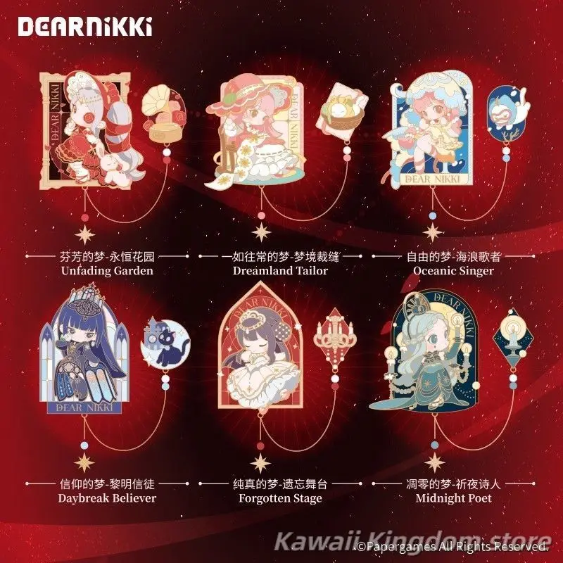 

Металлический значок-брошь Infinity Nikki для косплея по аниме, милый мультяшный дизайн, подвеска для рюкзака, подарок на день рождения