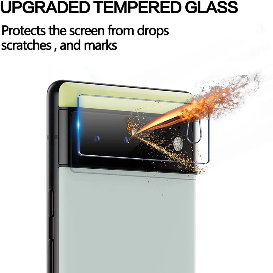 50 Pack for Google Pixel 7a Pro Camera Lens Protector Premium 9H Tempered Glass Camera Lens Cover Google Pixel 6 6.4 Inch 2021