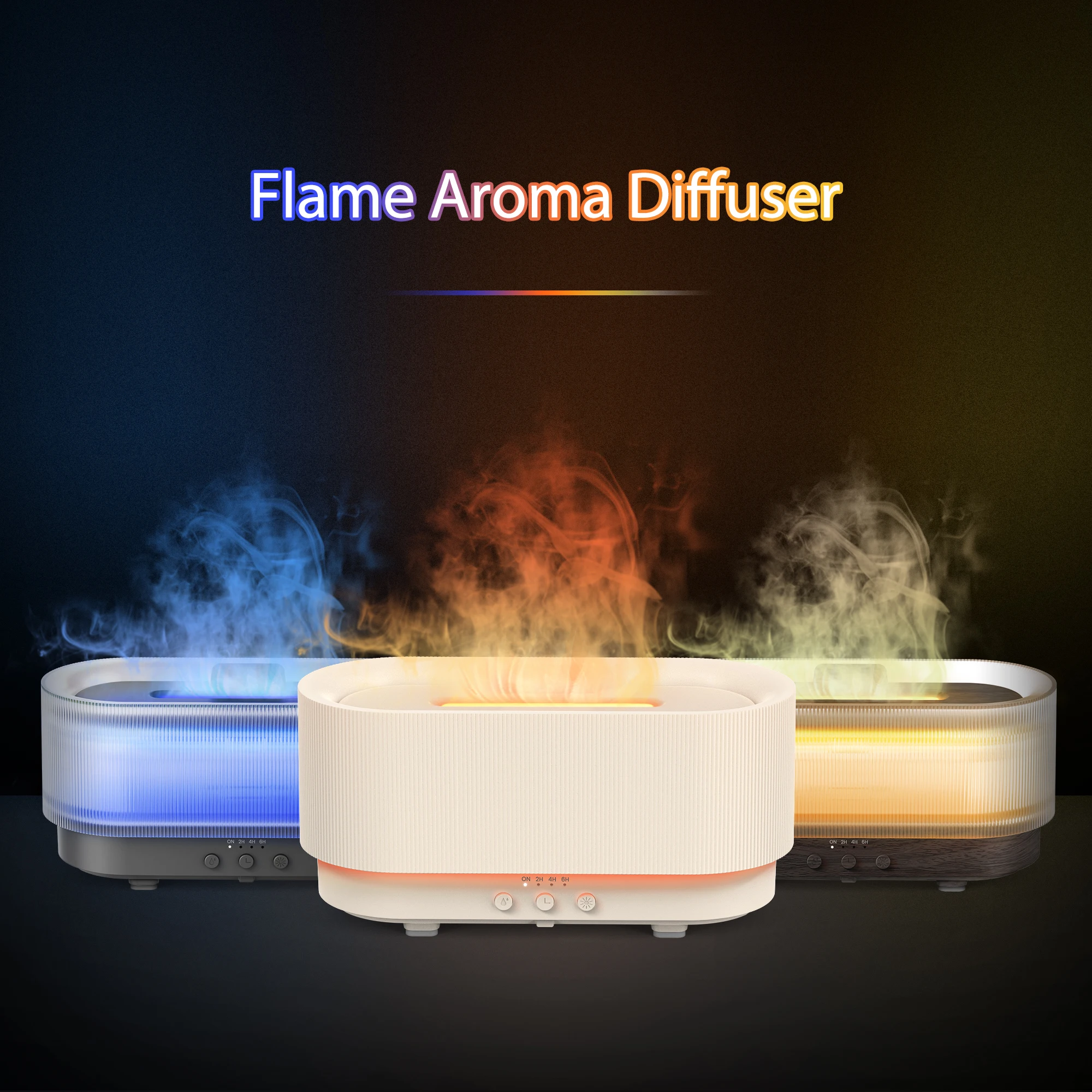 

Sejoy Flame Aromatic Aroma Diffuser 300ml USB Household Air Humidifier With Cool Mist Colorful Desktop Purifier Bedroom