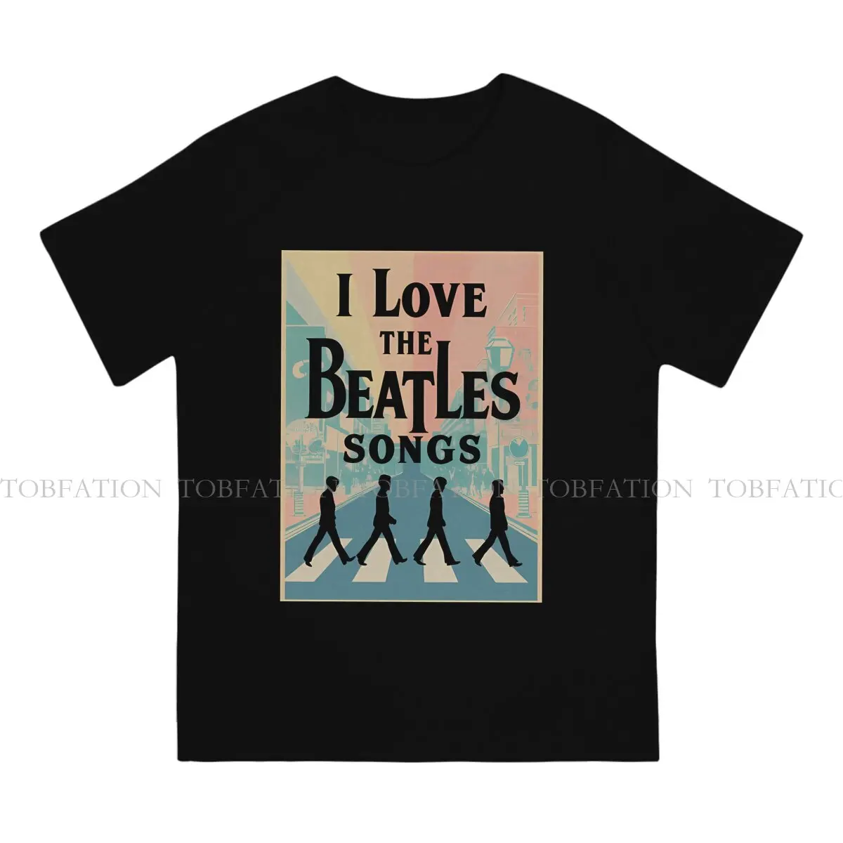 Love Songs Hipster TShirts The Beatle Men Graphic Pure Cotton Streetwear T Shirt O Neck