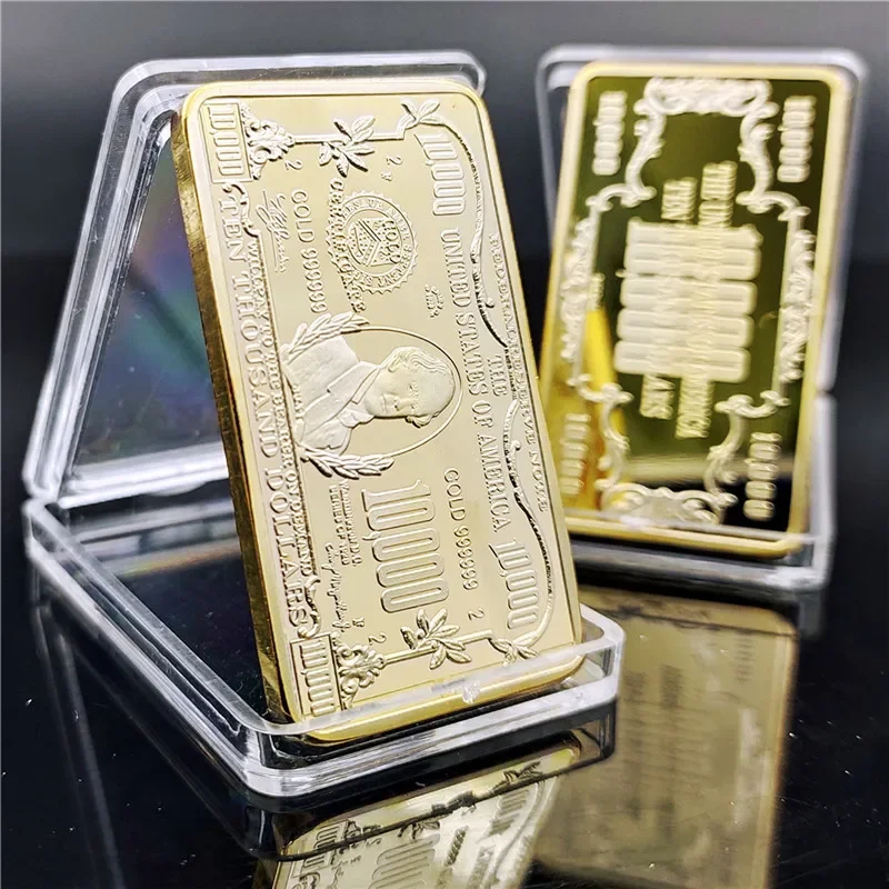 In Stock United States 10,000 Gold United States Commemorative Presidential Bar Square