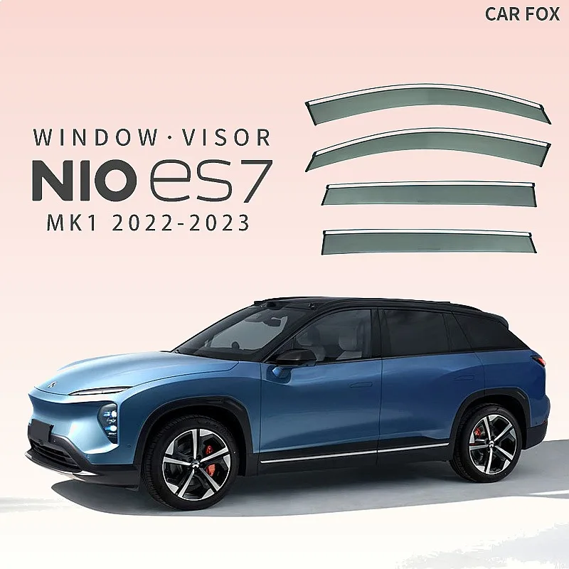 

For NIO ES7 EL7 2022+ Car Window Visor Rain Sun Shade Side Window Awning Auto Accessories Styling