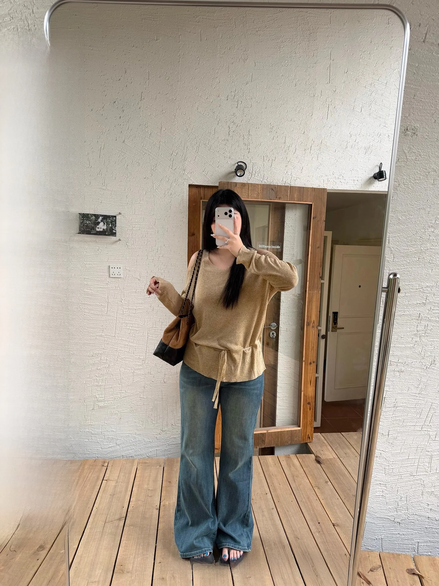 

NINI ONE Slimming Jeans High Waist Flared Denim Pants plus Size Micro Fat Women's Spring Summer Autumn Winter High Elastici