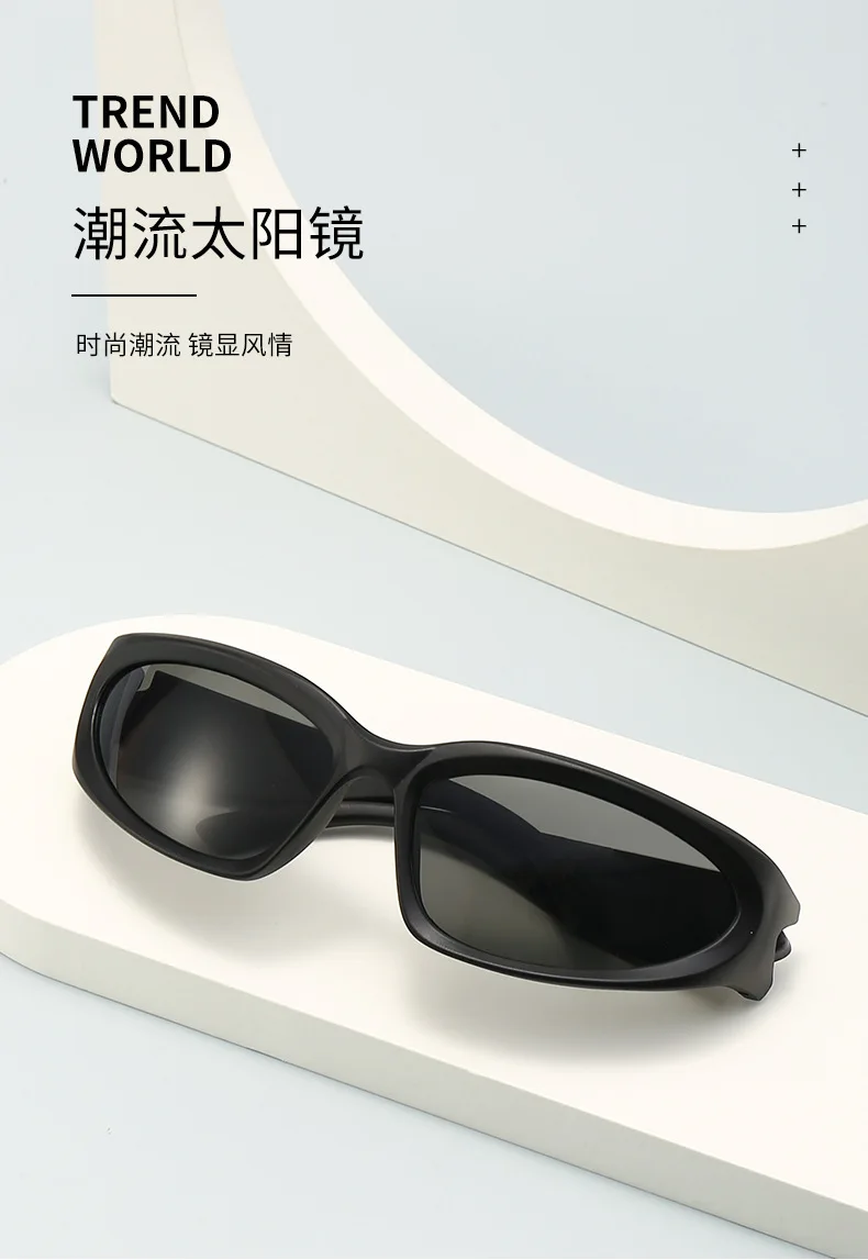 Neue Y2K Sport Punk Sonnenbrille Frauen Marke Designer Platz Goggle Männer Luxus Sonnenbrille UV400 Bunte Spiegel Mode Brillen – Detail 1